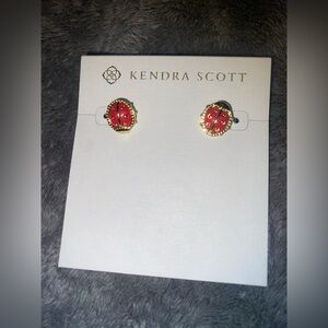 BNWT Kendra Scott Ladybug Gold Stud Earrings $85